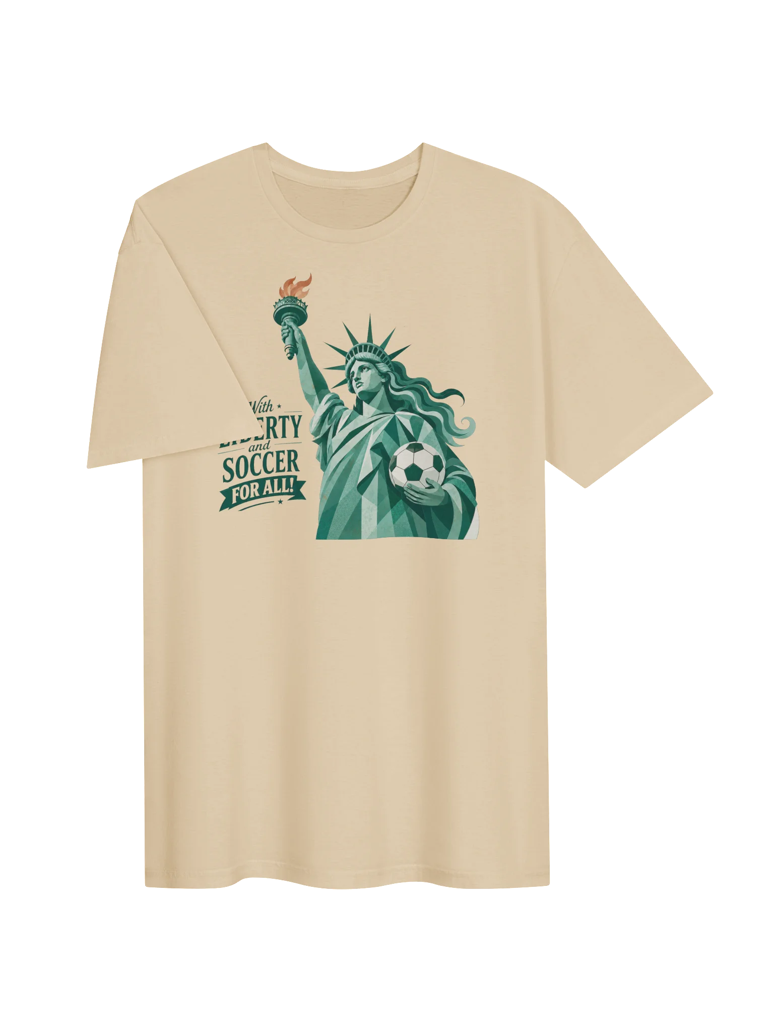 With Liberty and Soccer for All T-Shirt product image (3)