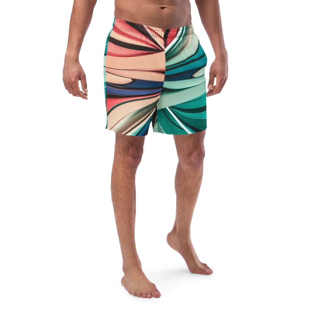 TDS Music Abstract Swim Trunks in Vibrant Colors (2XS-6XL) product image (4)