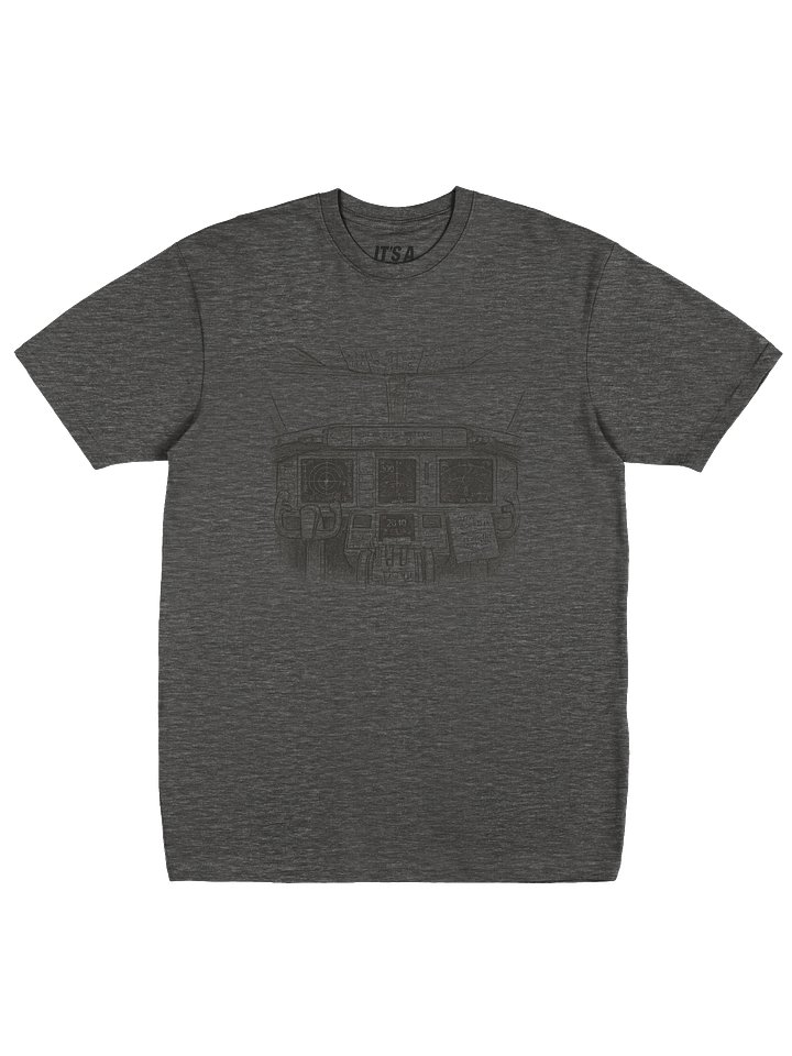 FLIGHT MODE- Washed Cockpit Tee (Charcoal Heather | Cotton Heritage Premium) product image (1)