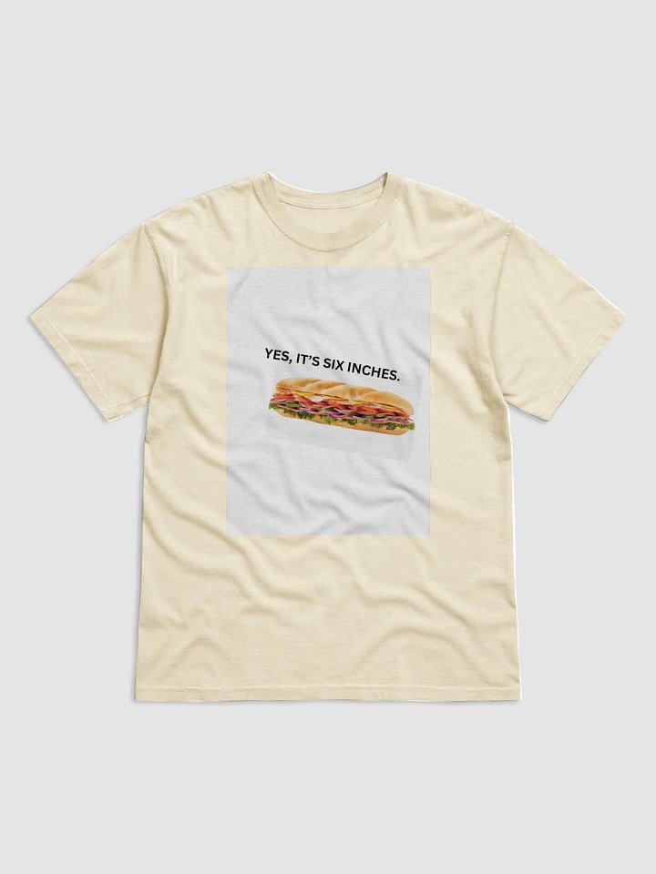 YES, it is six inches tee product image (2)