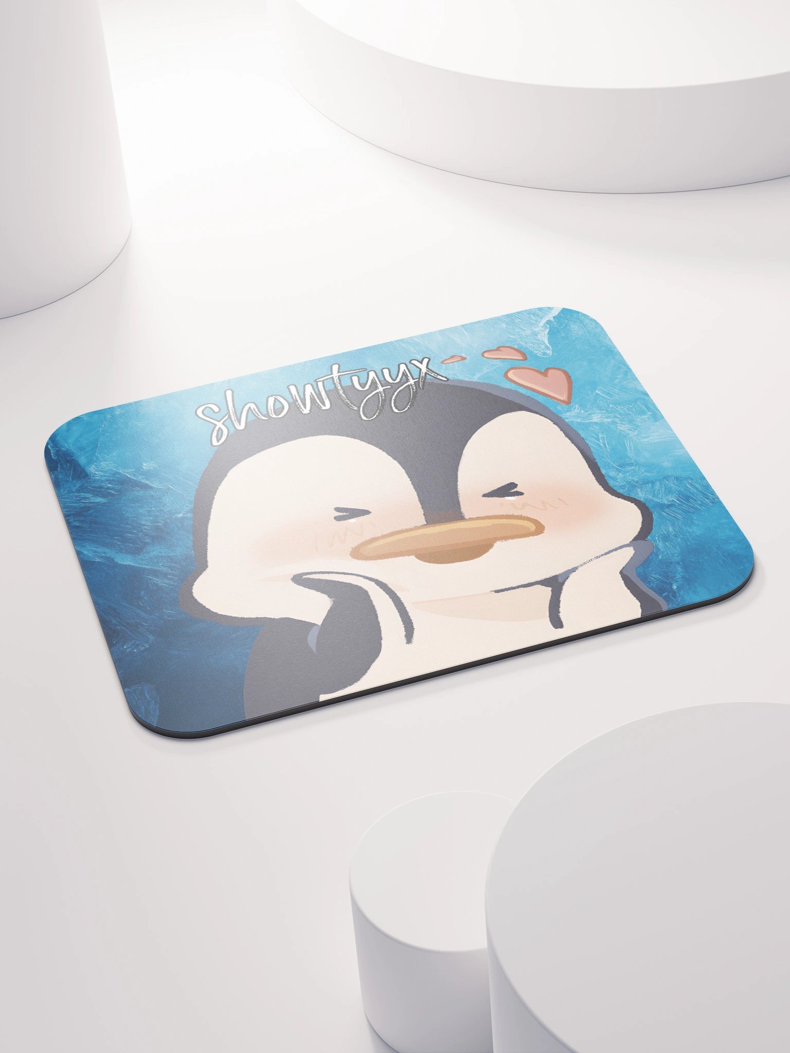 Blushy Penguin Mouse Pad product image (4)