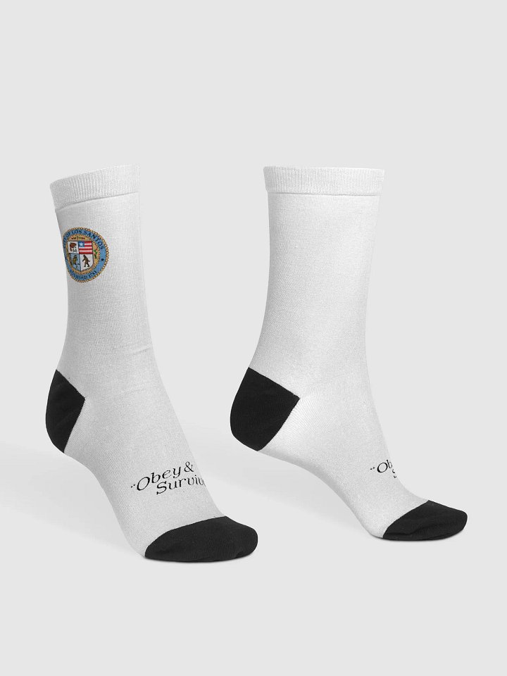 Obey & Survive Socks (white) product image (1)