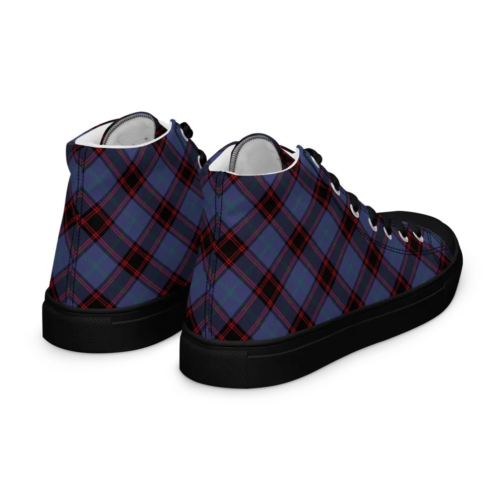 Rutherford Tartan Men's High Top Shoes product image (10)