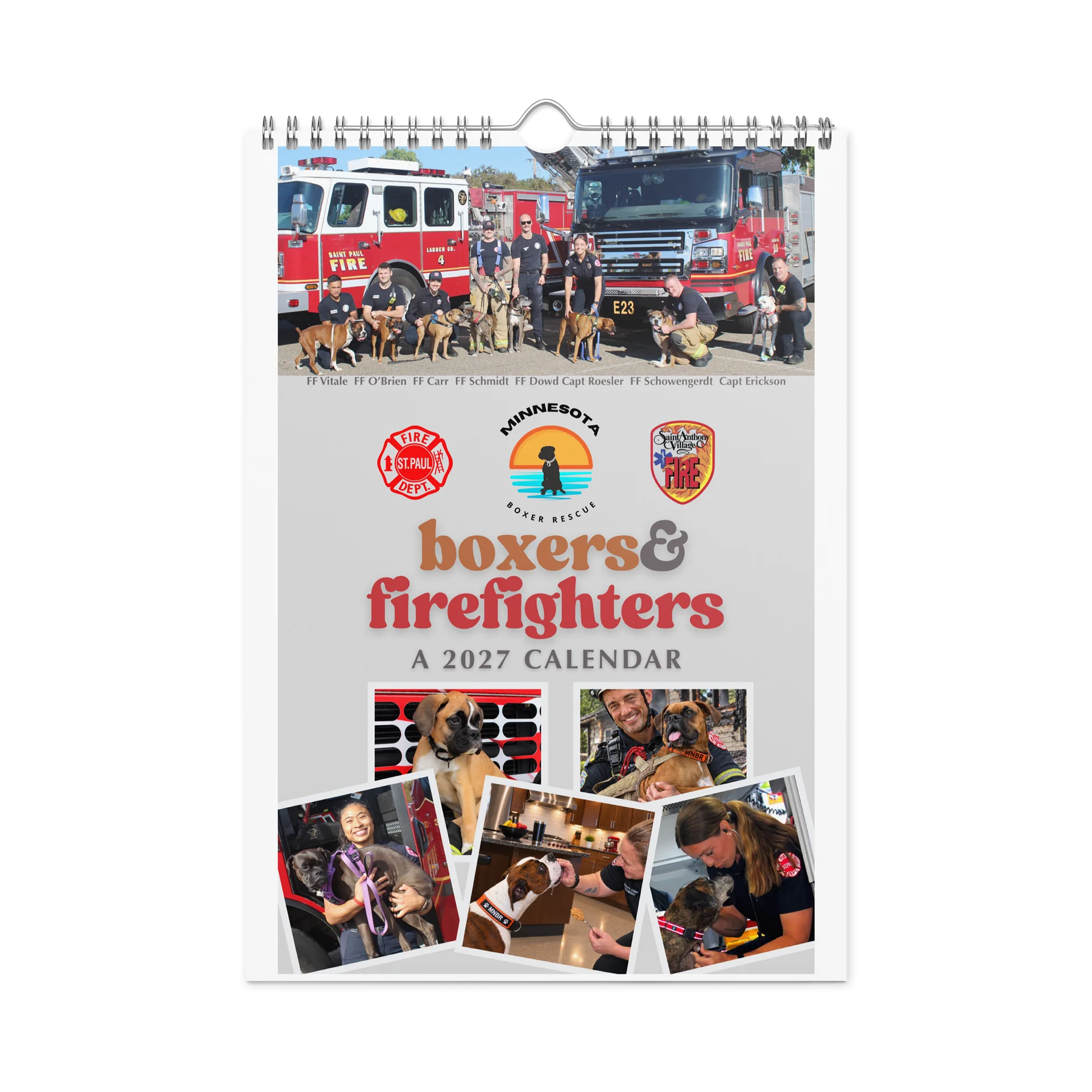 2027 Boxers & Firefighters Calendar product image (1)
