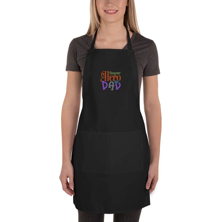 Super Hero Dad Embroidered Apron product image (3)