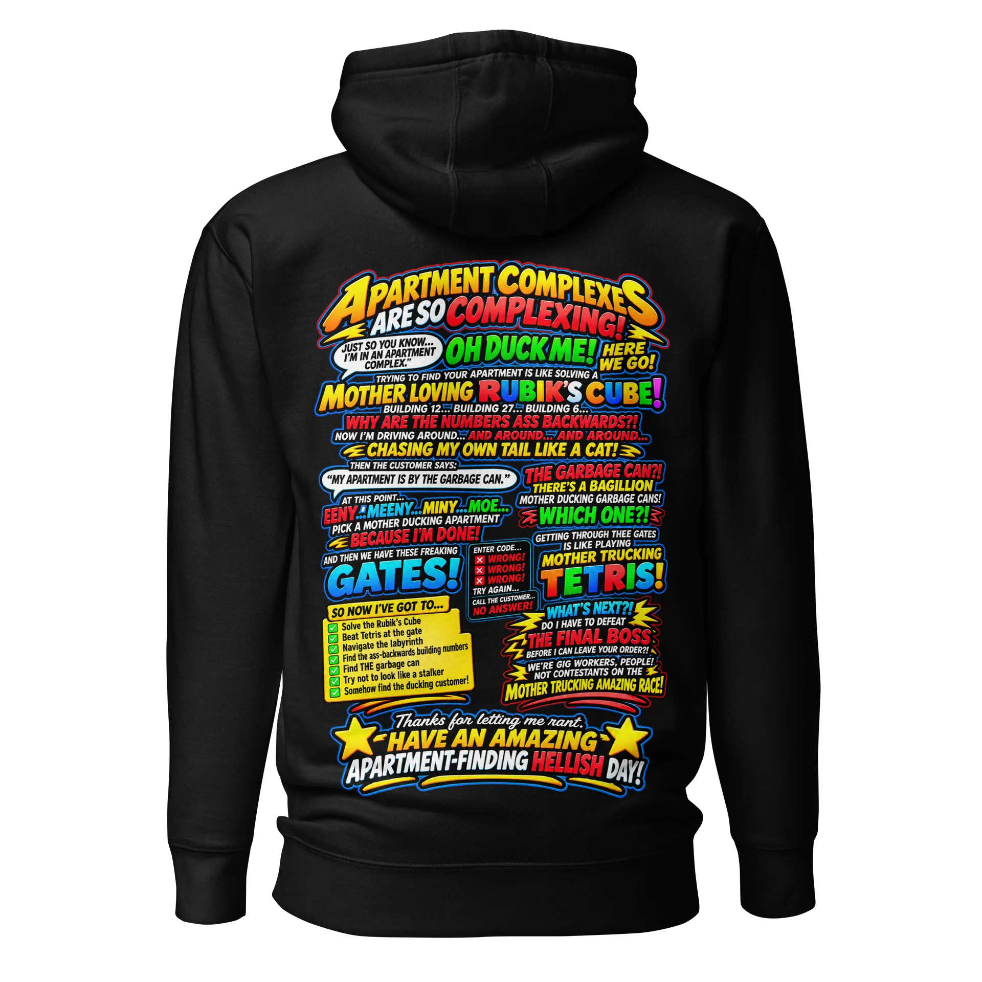 Apartment Complexes Are So Complexing! — Gig Worker Rant Hoodie product image (6)