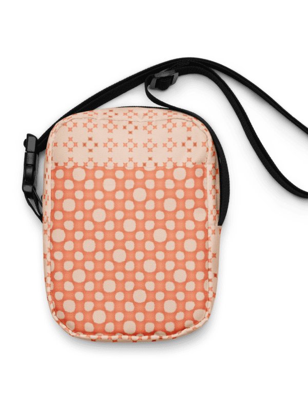 Boho Crossbody Bag in Muted Peachy Coral & Creamy Peach | Retro-Inspired, Lightweight, Everyday Shoulder Bag product image (1)