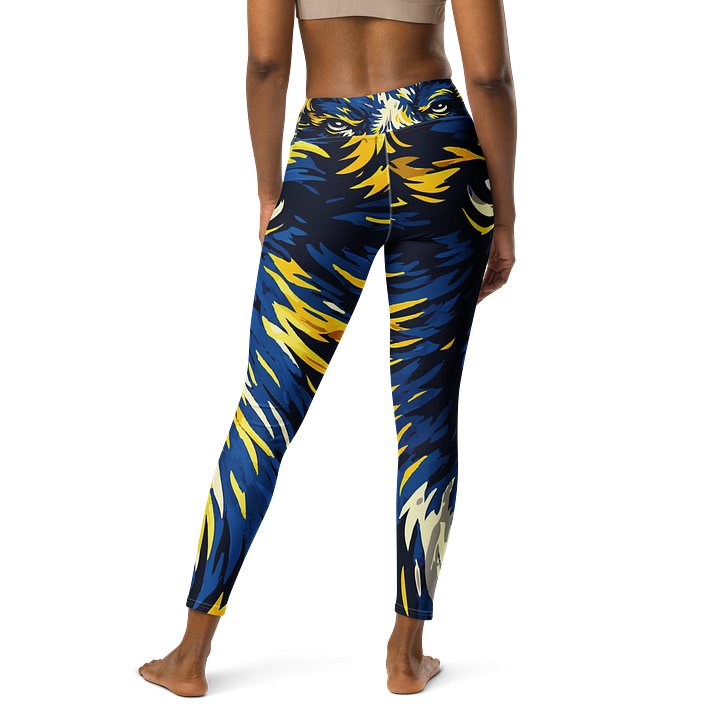 Vivid Buffalo Blue and Gold Leggings product image (2)