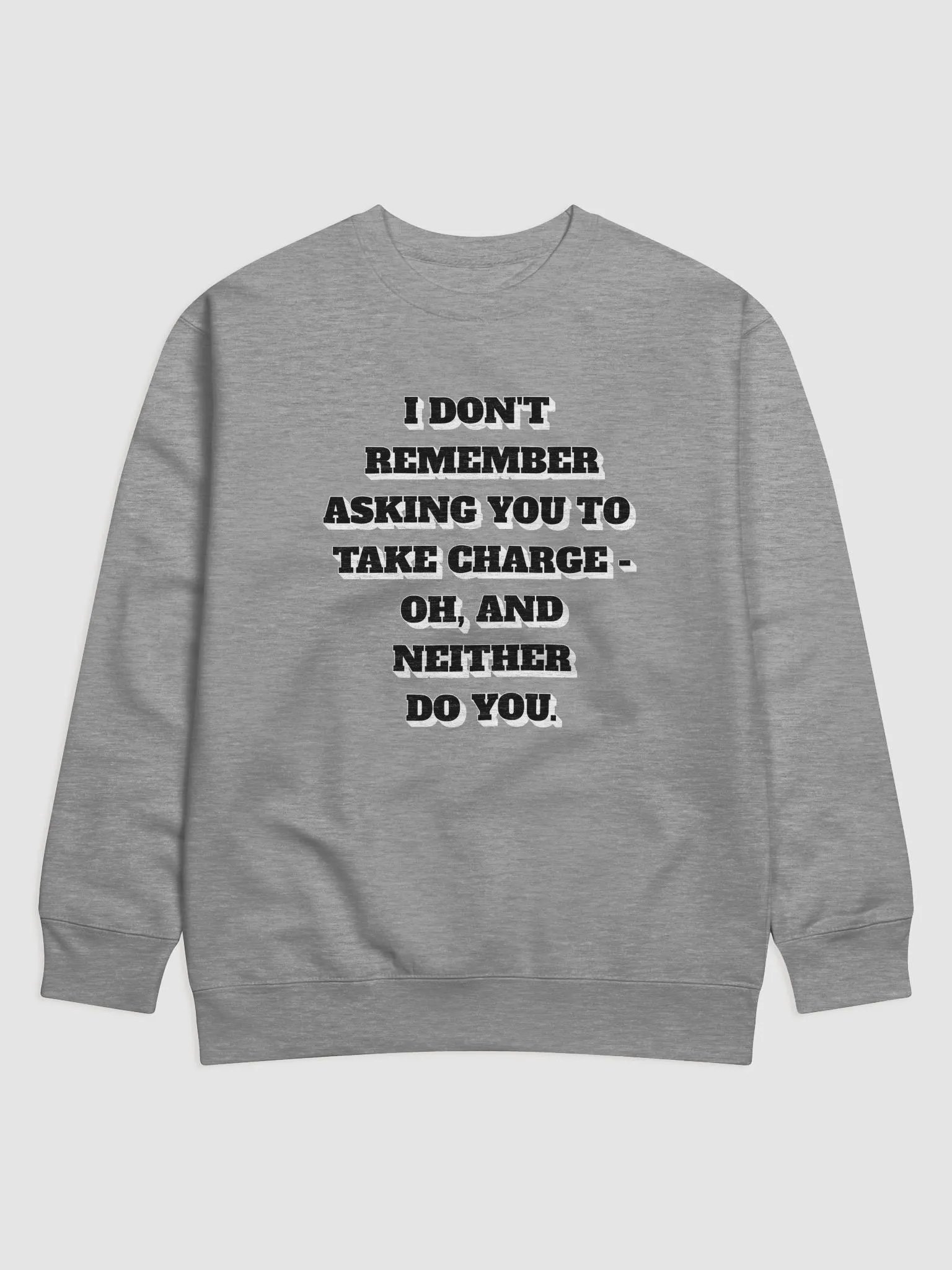 I Don't Remember Asking You To Take Charge Sweatshirt product image (3)