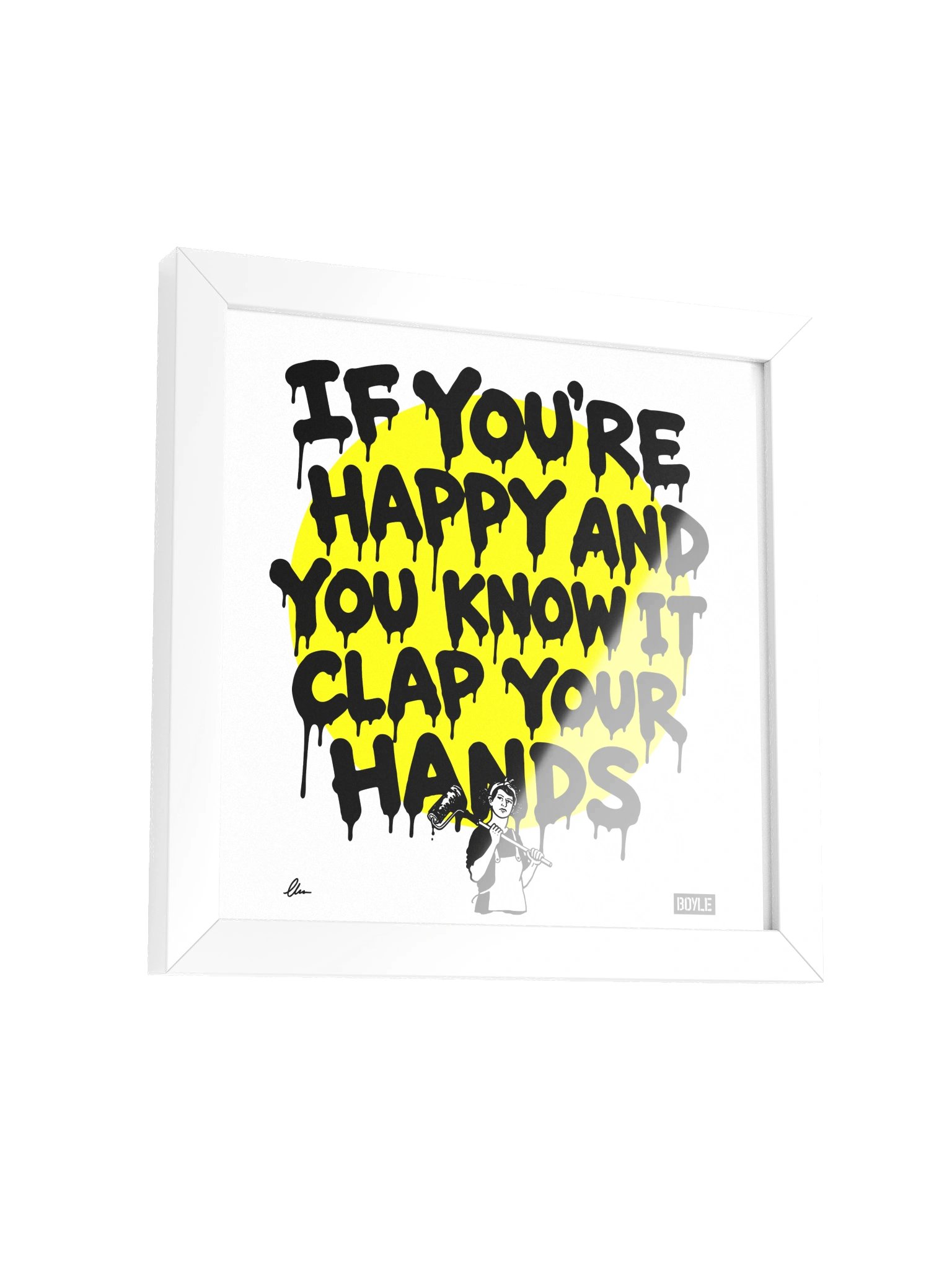 If you're happy and you know it framed print product image (2)