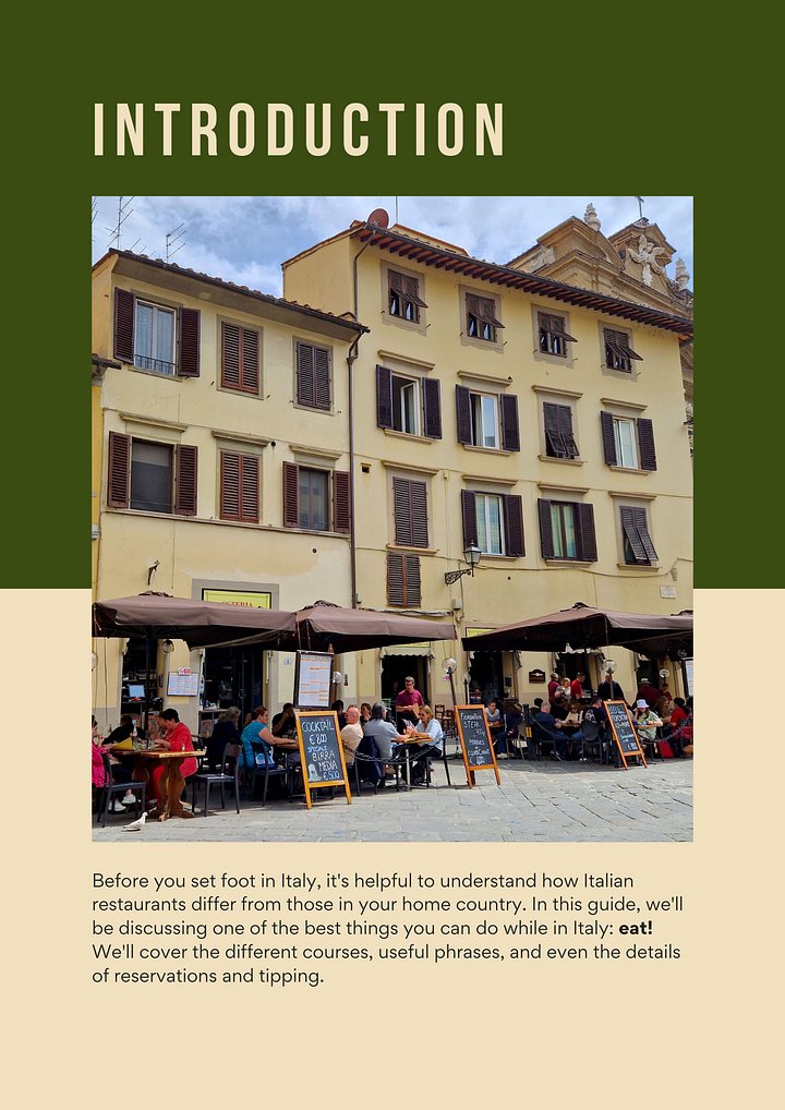 Dining in Italy - An Explainer Guide product image (2)