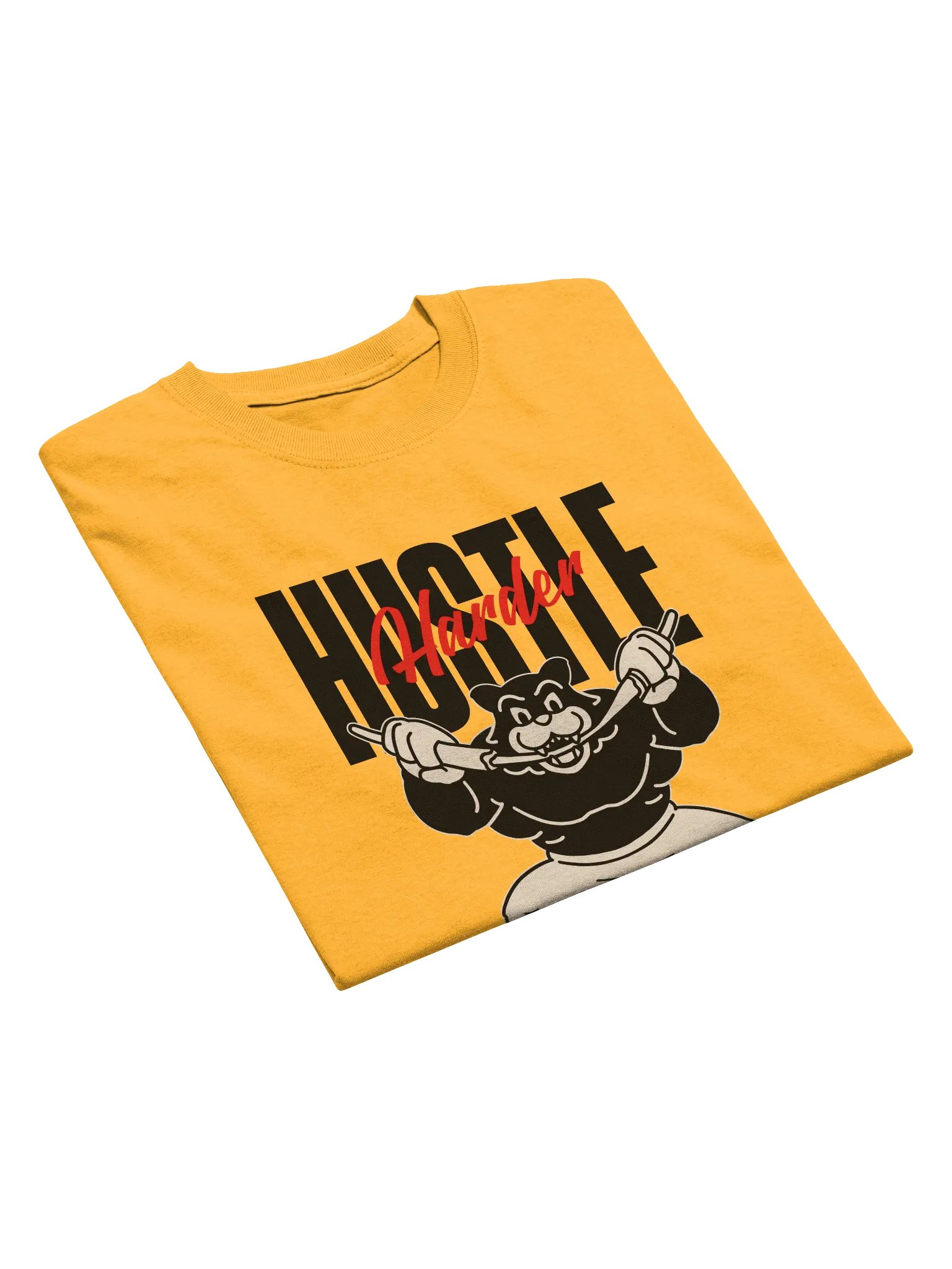 Hustle Harder T-Shirt | Motivational Gym & Grind Tee for Go-Getters product image (3)