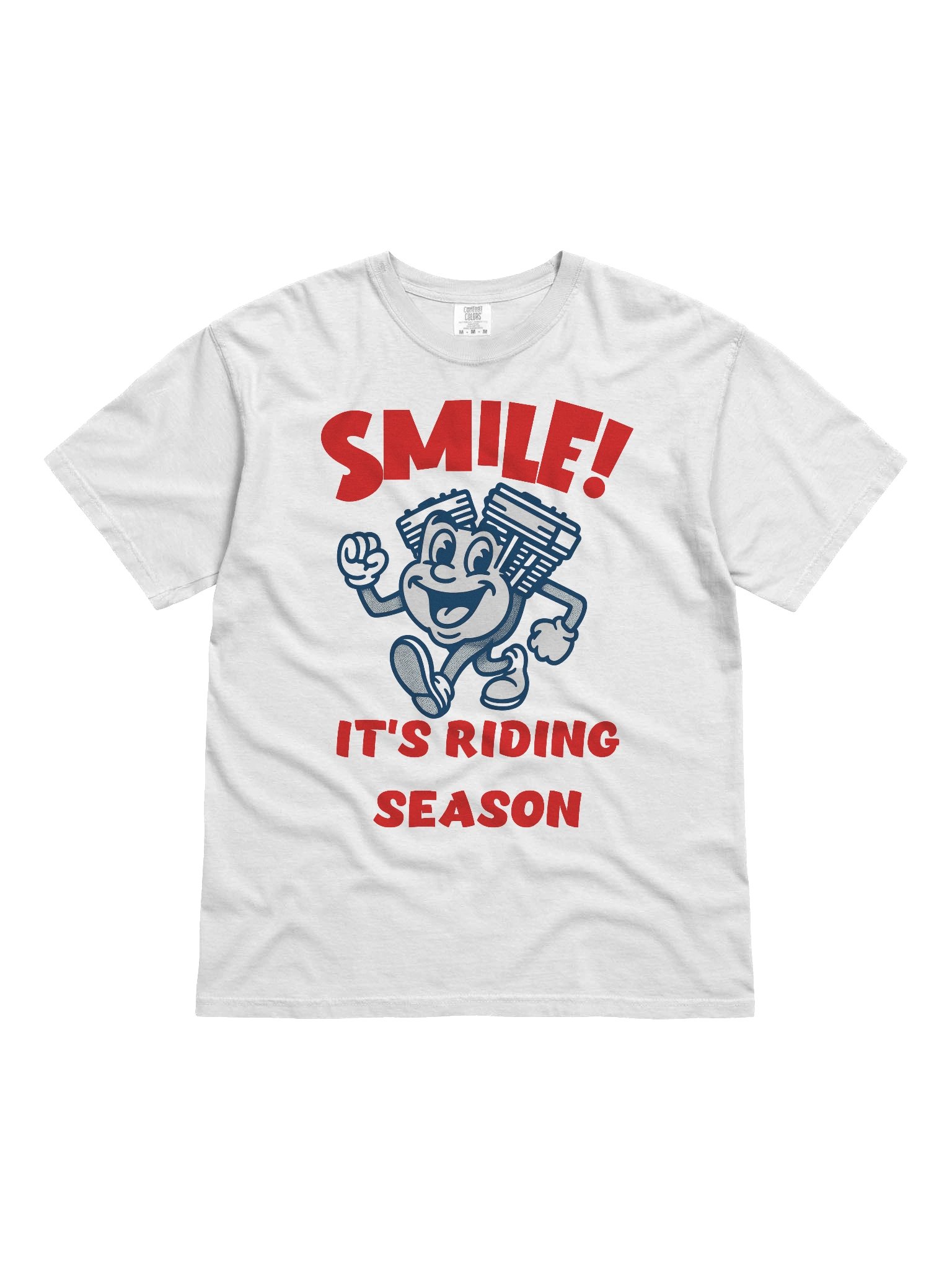 Throttle & Iron “Smile!” Tee — Riding Season Edition product image (1)