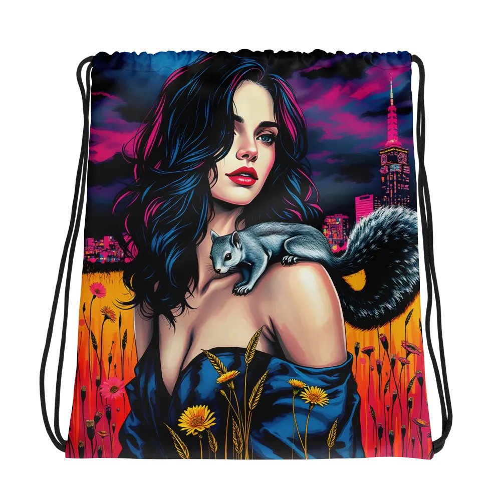 Squirrel Serenade Drawstring Bag product image (1)