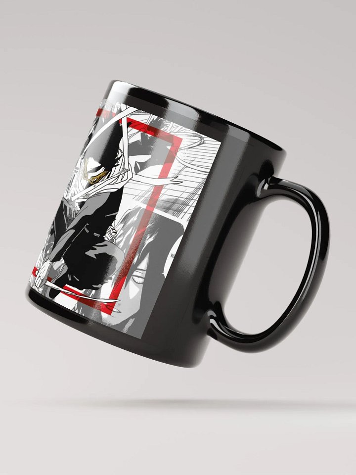 Ethereal Warrior Black Glossy Mug - Premium Ceramic Coffee Mug for Fantasy & Anime Fans product image (2)