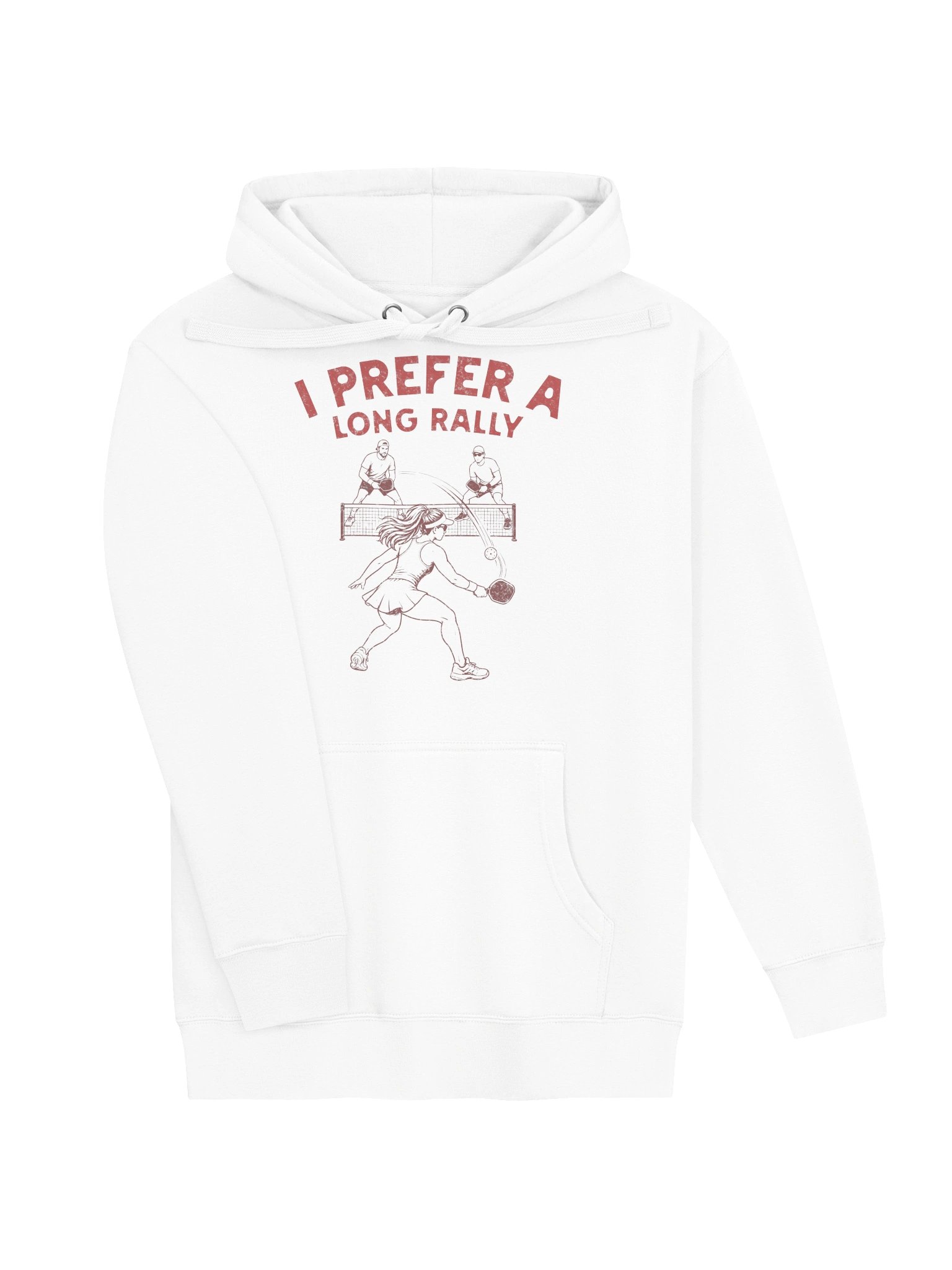 I Prefer a Long Rally Hoodie – Funny Pickleball Hoodie product image (15)