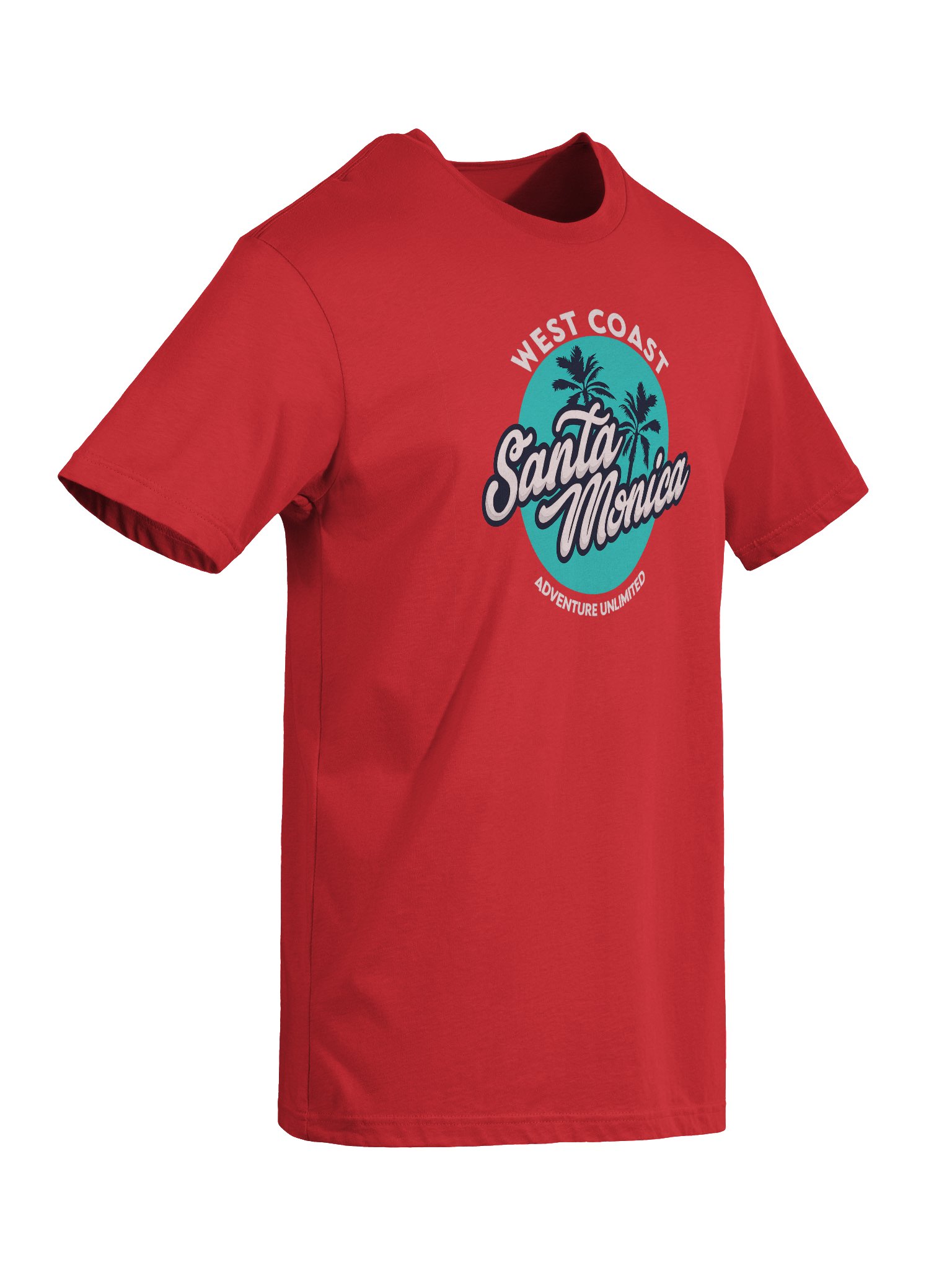 "Santa Monica Adventure Unlimited" West Coast T-Shirt product image (9)