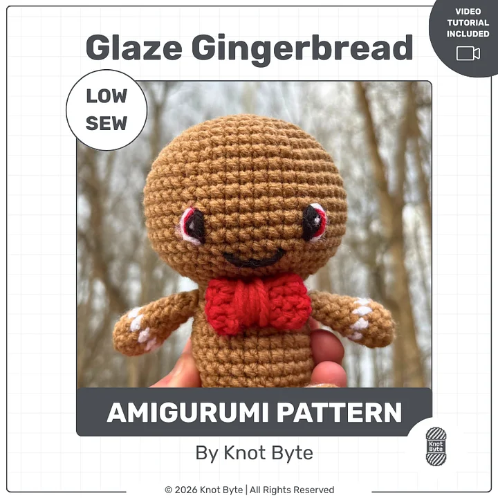 Glaze Gingerbread Amigurumi Pattern product image (1)