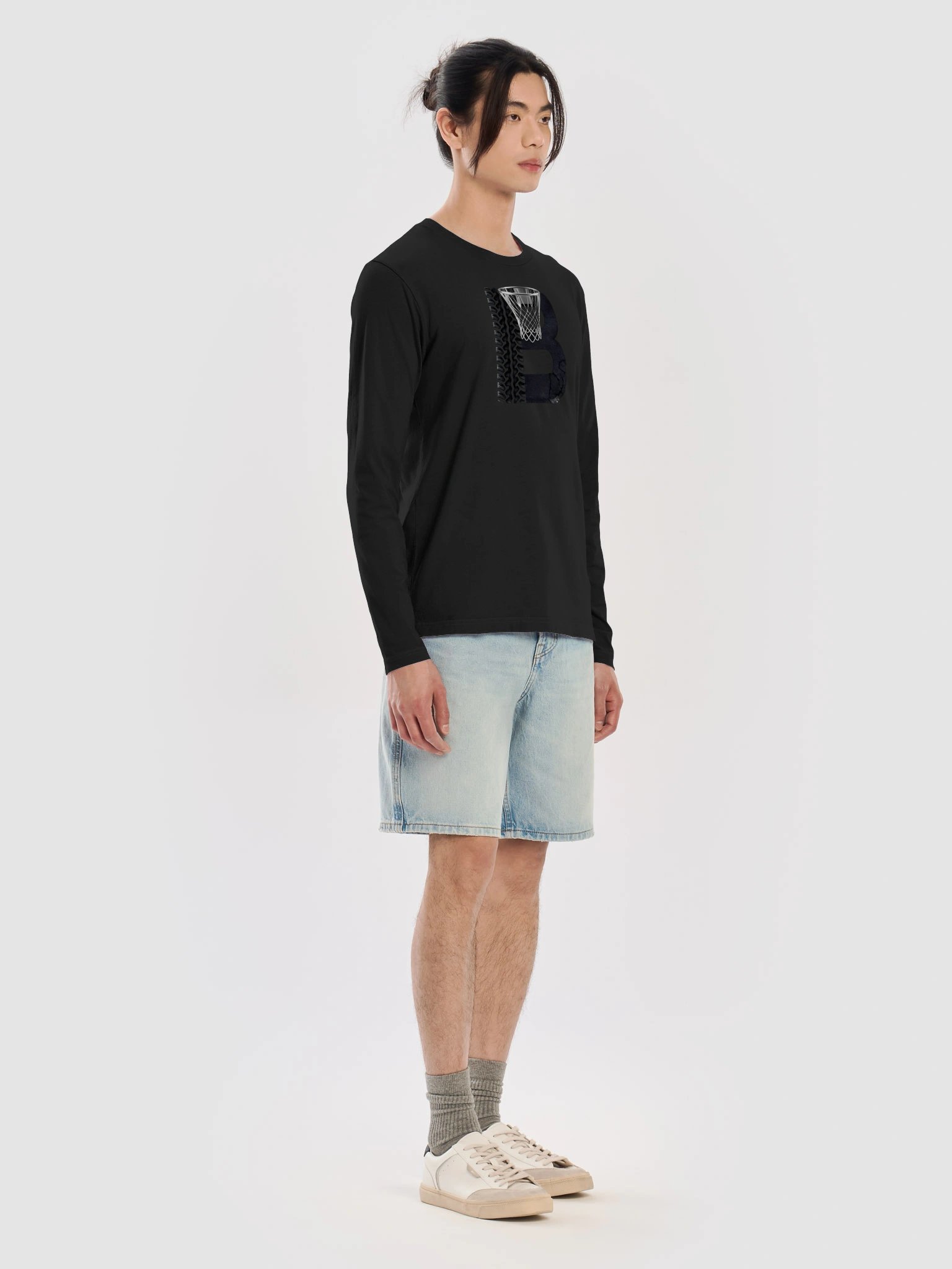 Basketball Letter B Long Sleeve Crew product image (7)