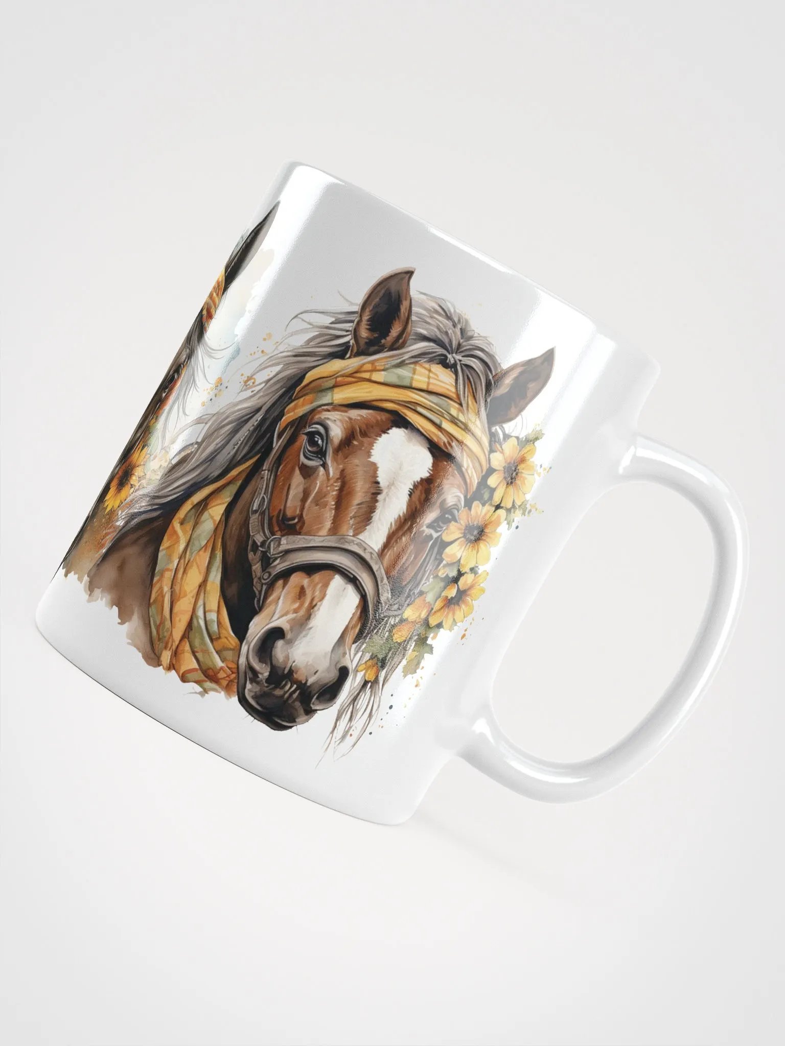 Sunflower Stallions Ceramic Mug product image (6)