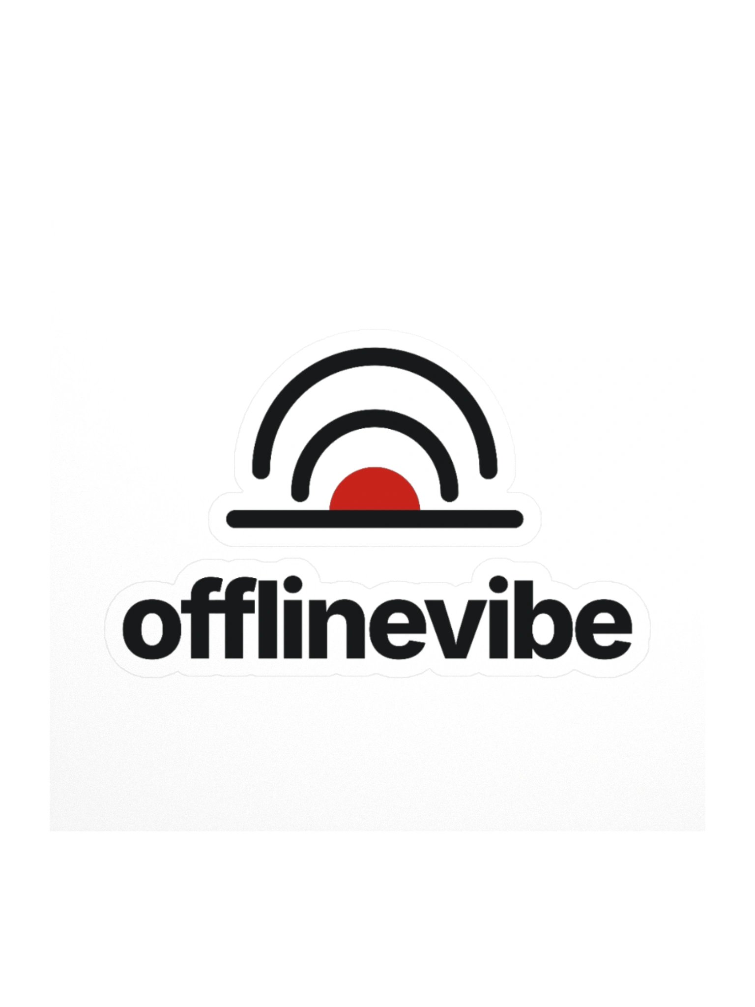 Offline Vibe Sunrise Sticker product image (1)