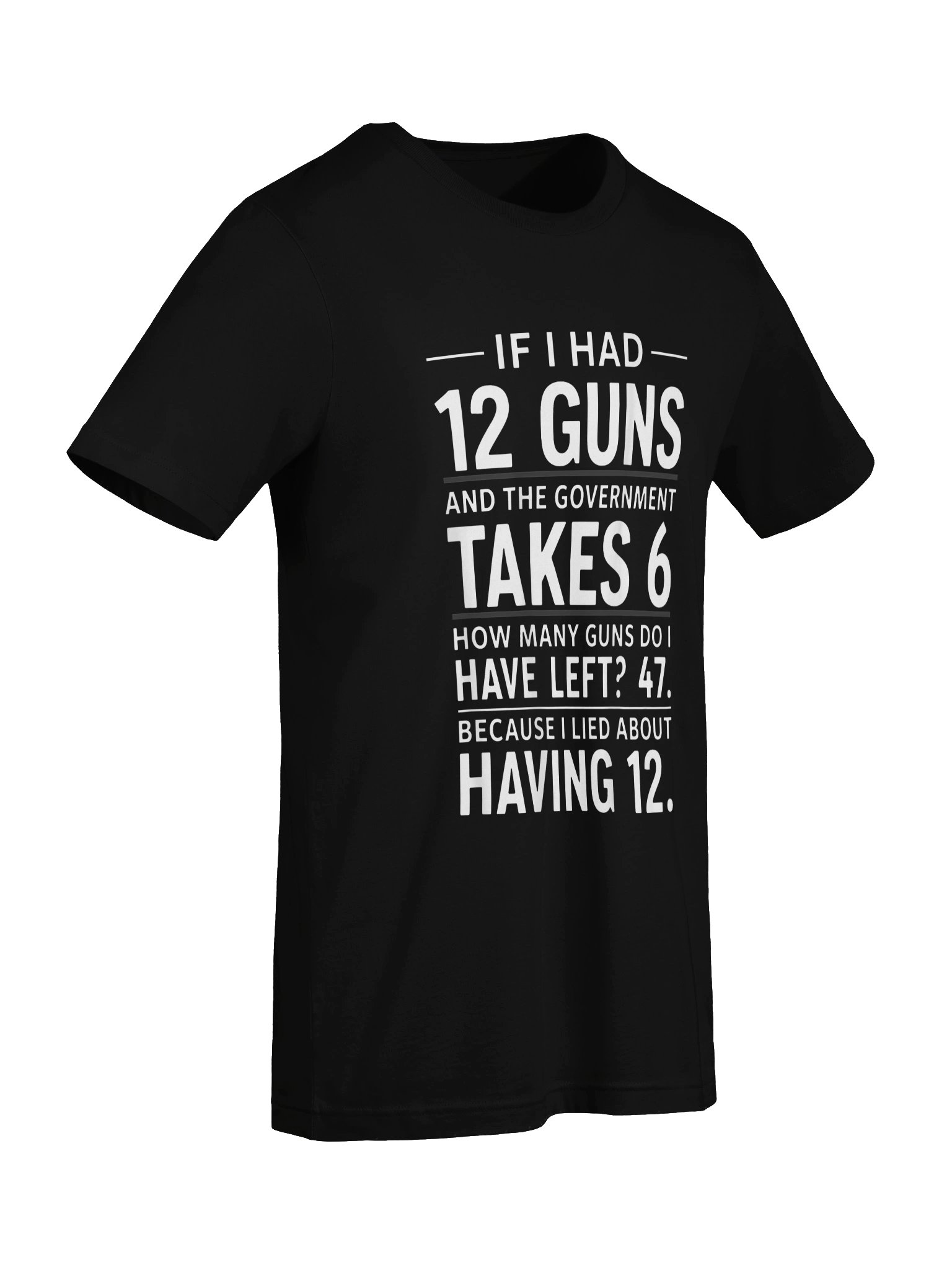 If I Had 12 Guns and The Government Math Second Amendment T-Shirt product image (3)