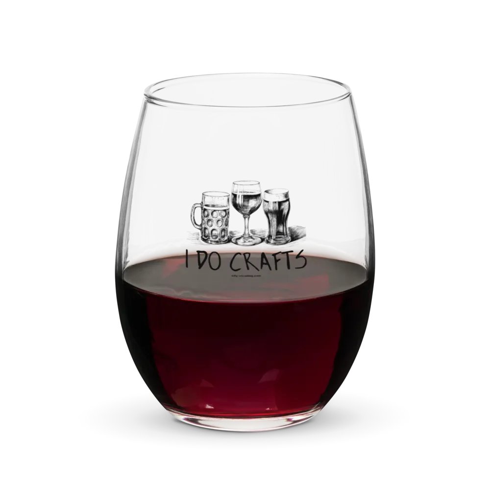 I Do Crafts Stemless Wine Glass product image (5)
