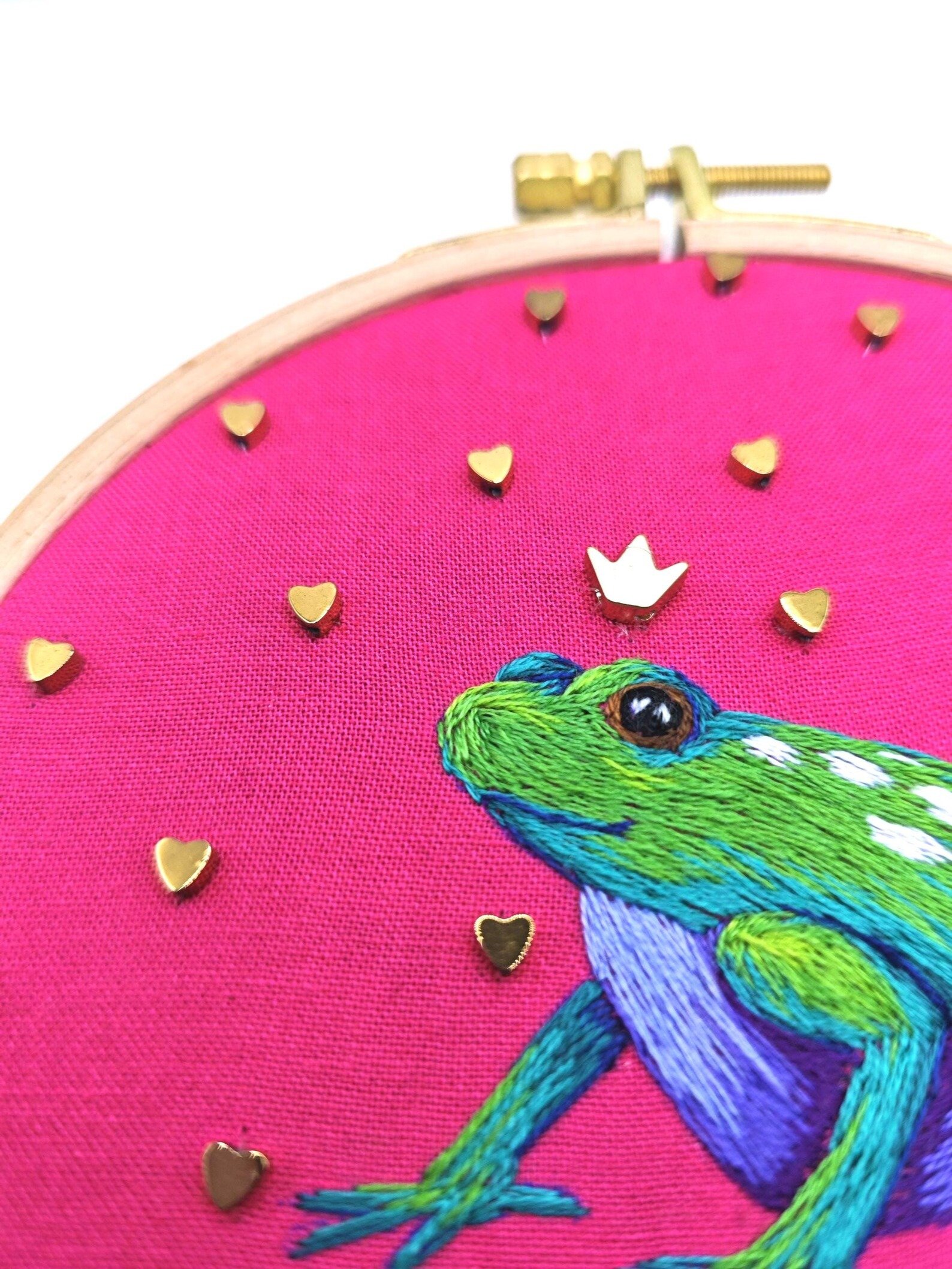 Be my Froggentine Frog PDF Hand Embroidery Pattern product image (5)