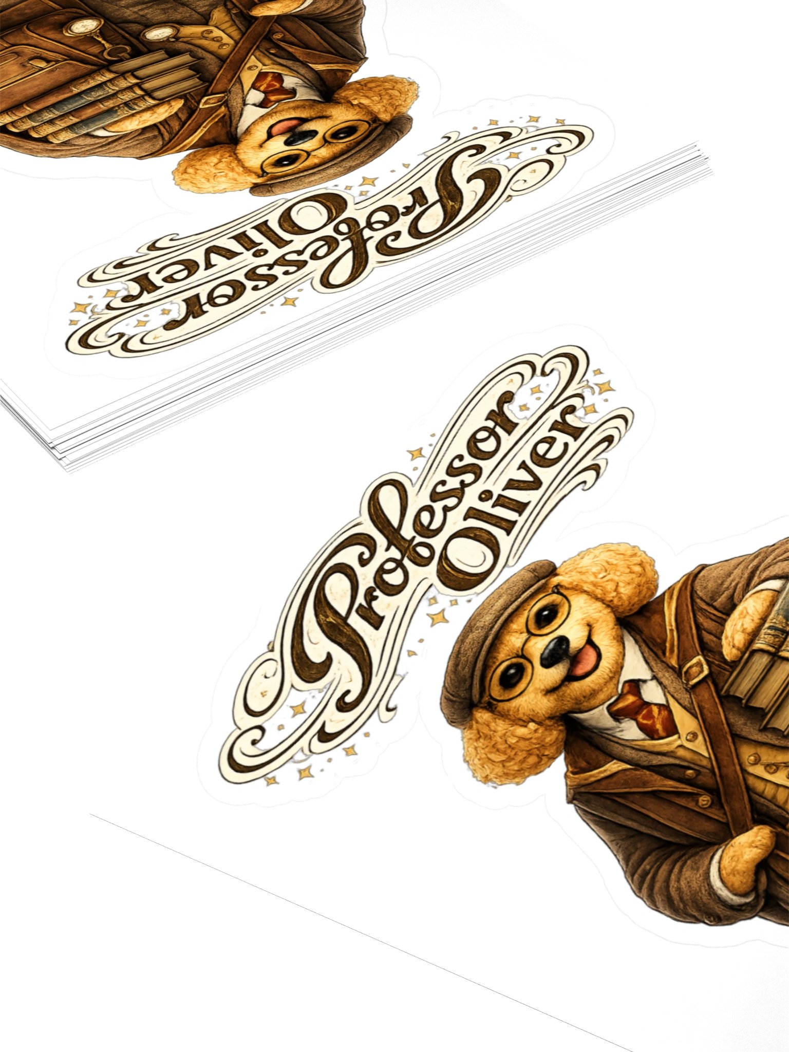 Professor Oliver Dog Kiss Cut Sticker product image (4)