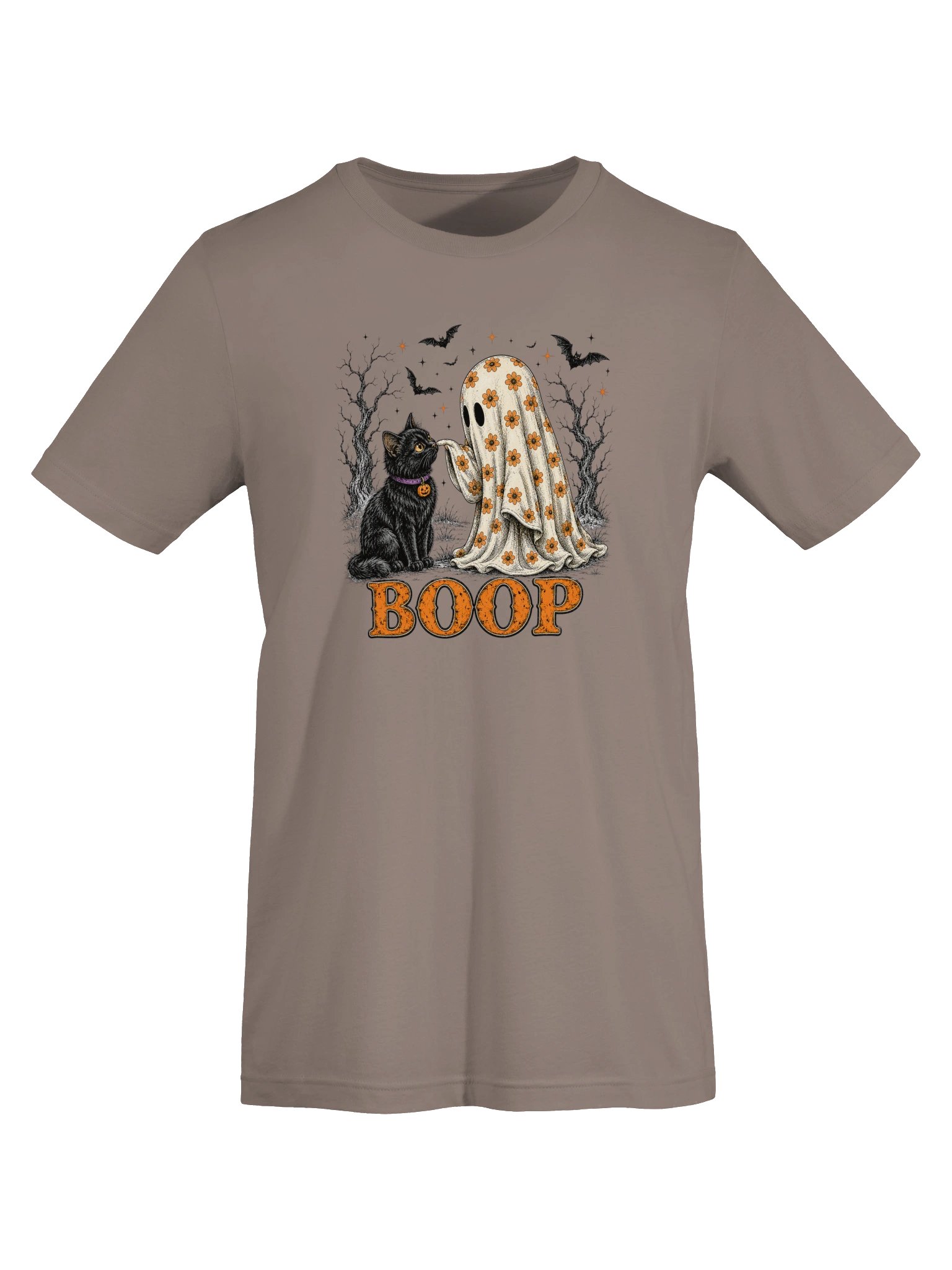 BOOP Ghost & Black Cat Halloween T-Shirt product image (51)