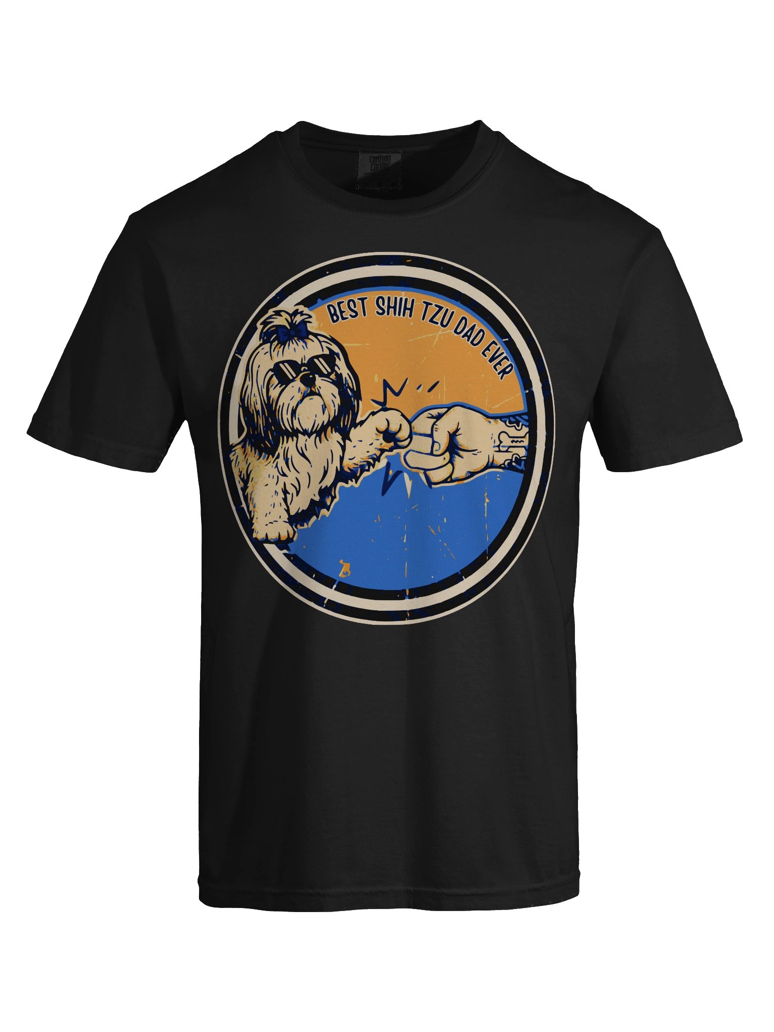 Best Shih Tzu Dad Ever Fist Bump T-Shirt product image (4)