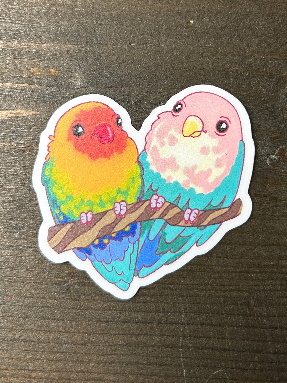 sticker : lovebirds product image (3)
