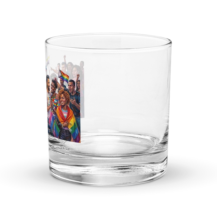 Rainbow Pride Celebration Rocks Glass product image (2)