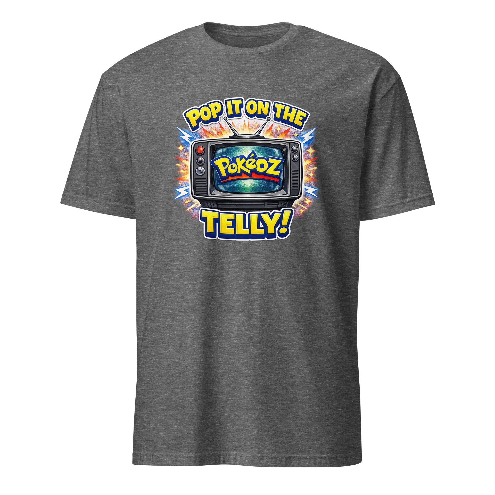 Pop it on the telly basic grey tee product image (1)