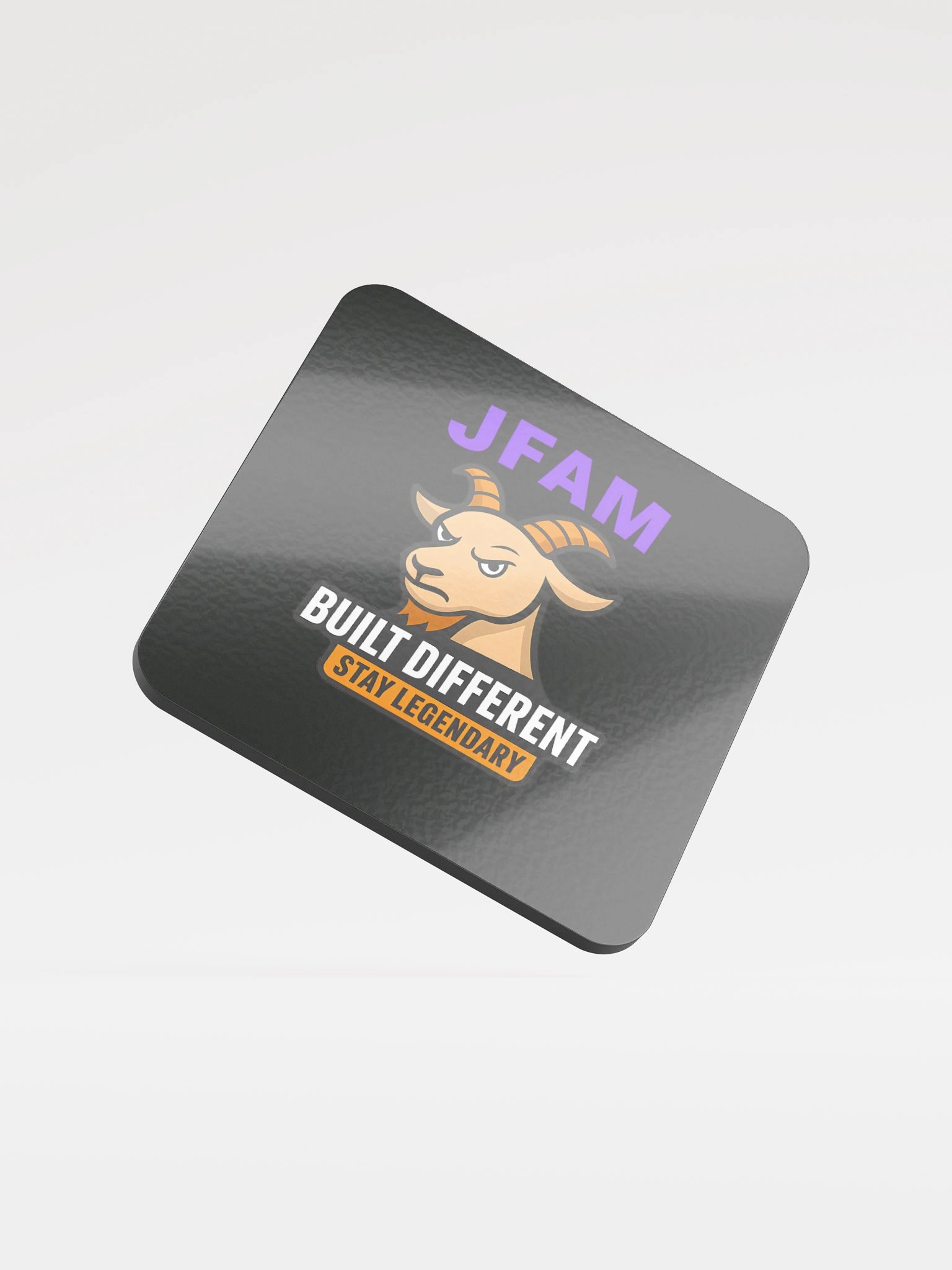 Legendary Goat Glossed Cork Coaster product image (1)