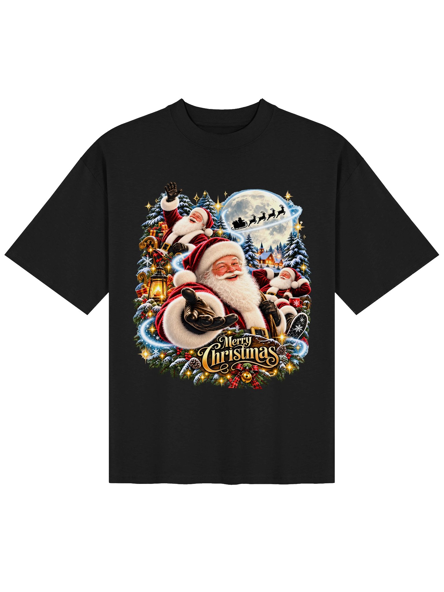 Merry Christmas Santa Oversized T-Shirt product image (2)