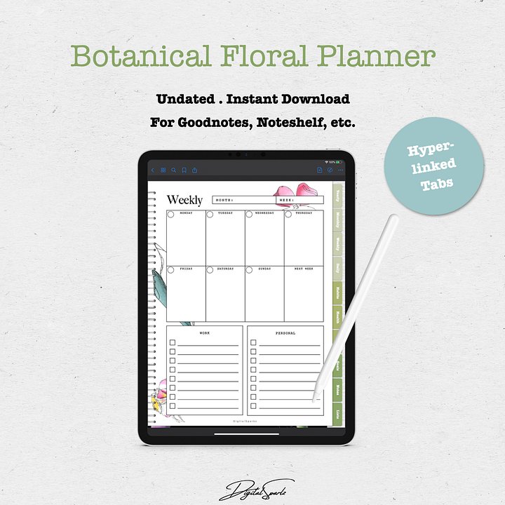 Botanical Digital Planner product image (1)