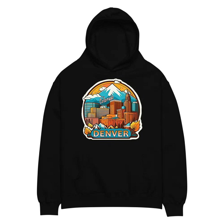 Denver - Colorado Retro Fall Cityscape Hoodie product image (2)