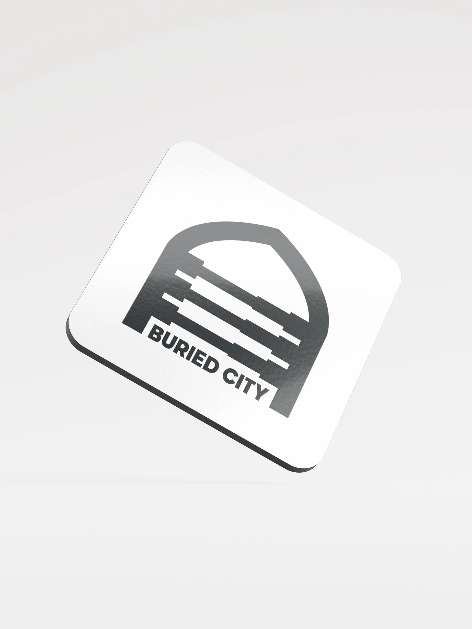 Buried City Glossed Cork Coaster product image (1)