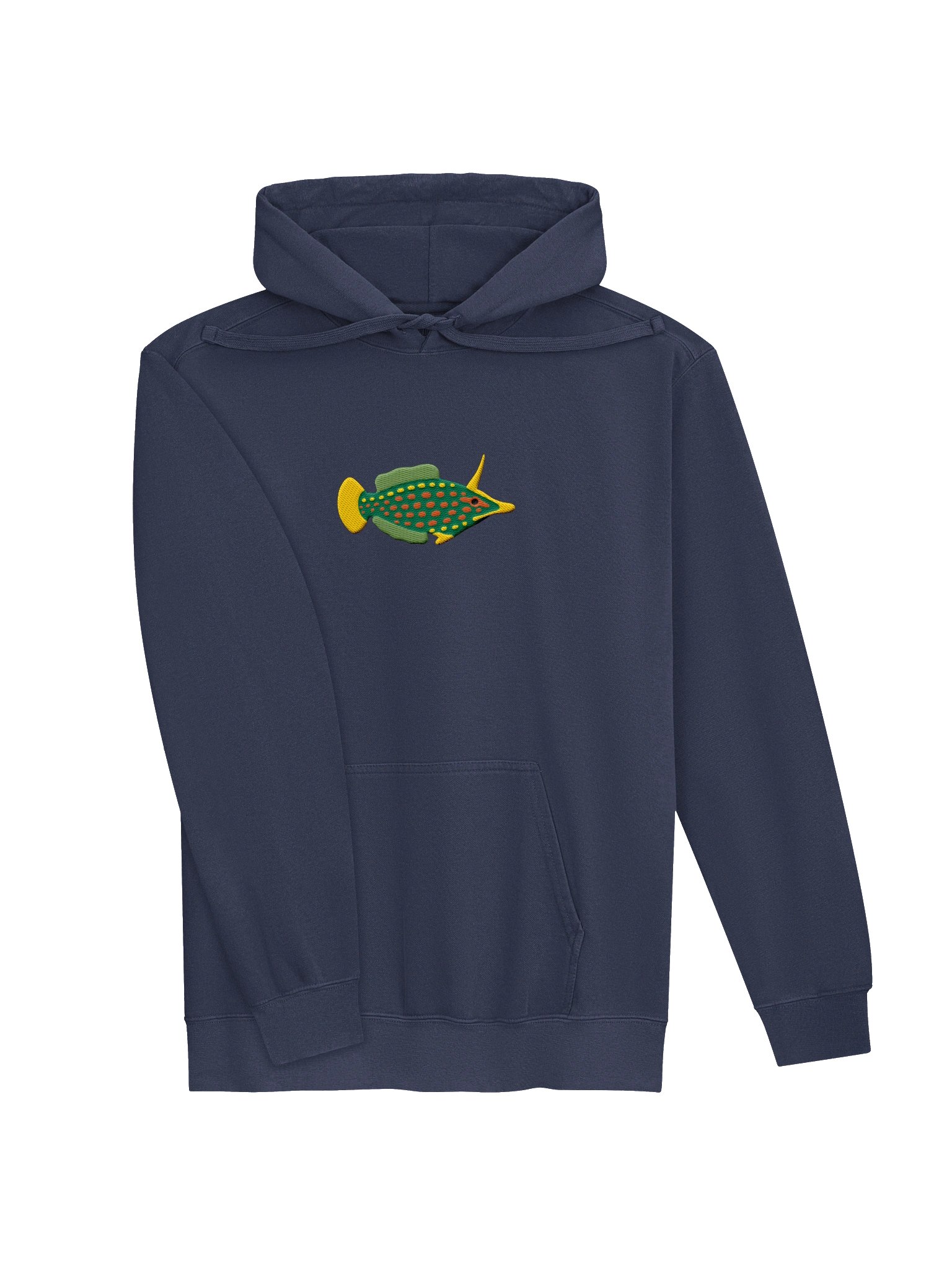 Orange Spotted Filefish Embroidered Hoodie | Saltwater Reef Aquarium & Ocean Lover Apparel product image (17)