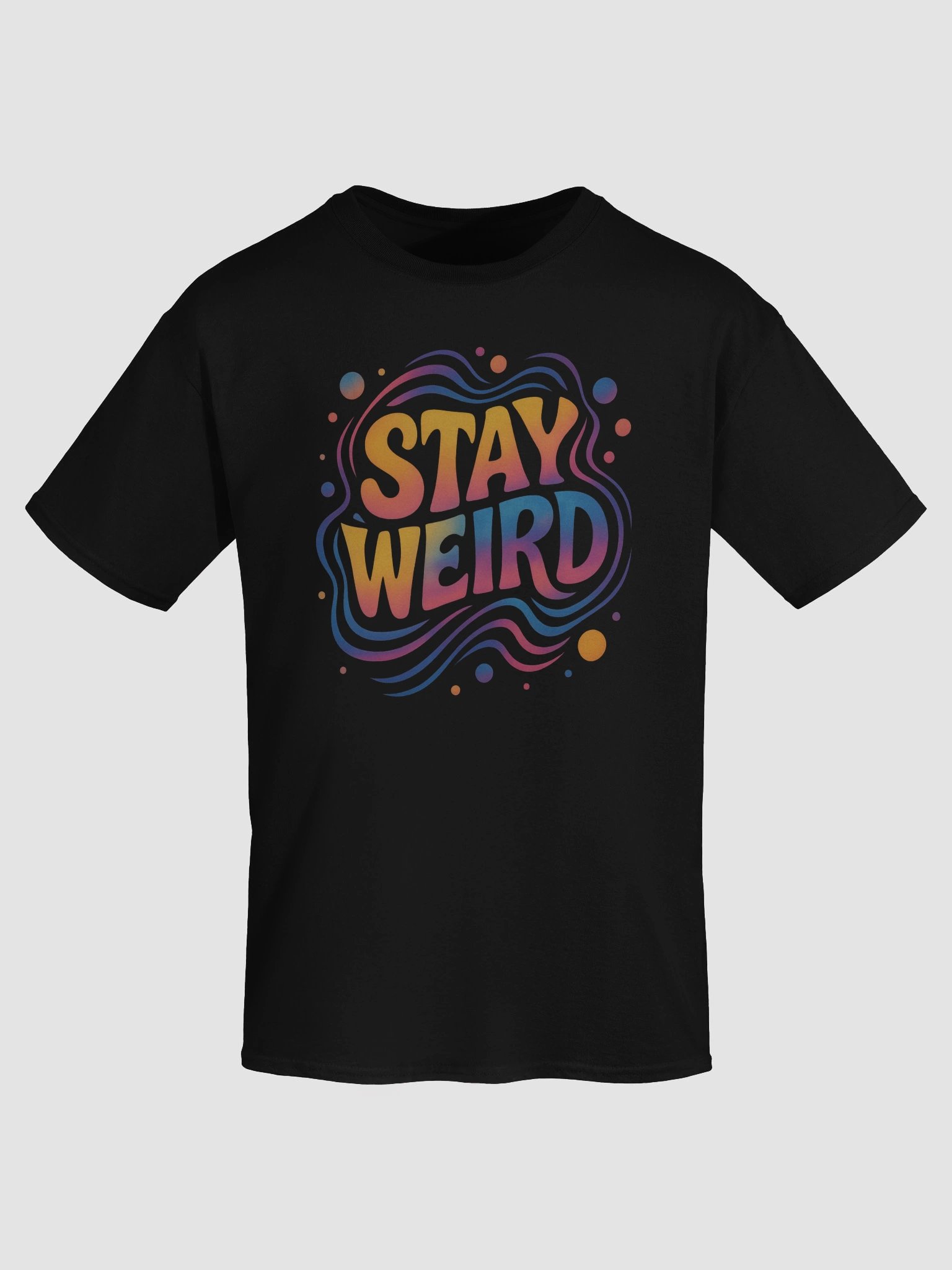 Stay Weird T-shirt – Colorful Groovy Graphic Tee for Free Spirits product image (7)