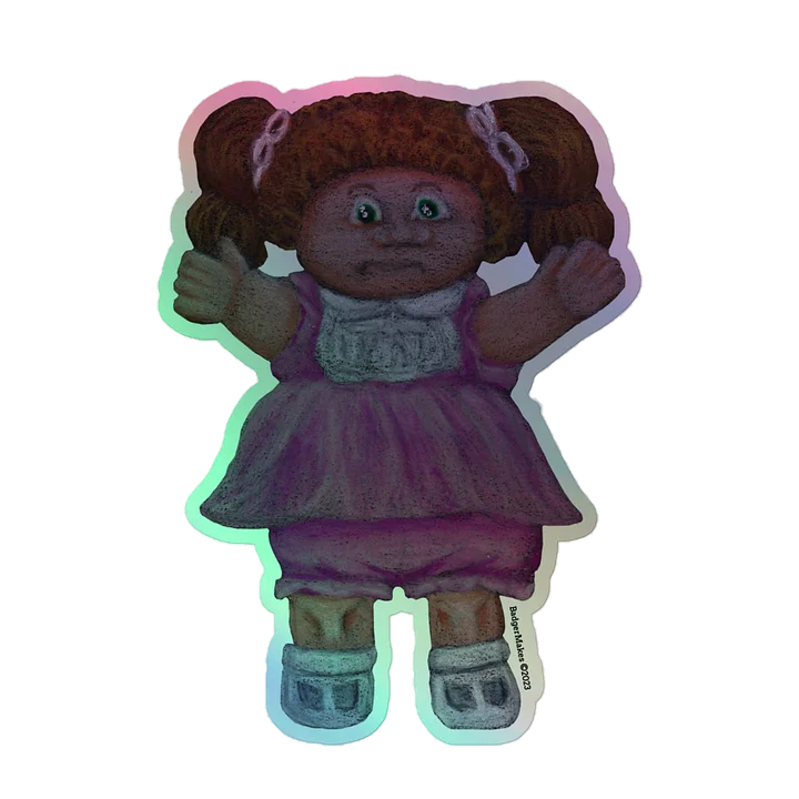 Garden Doll Holographic Sticker product image (2)