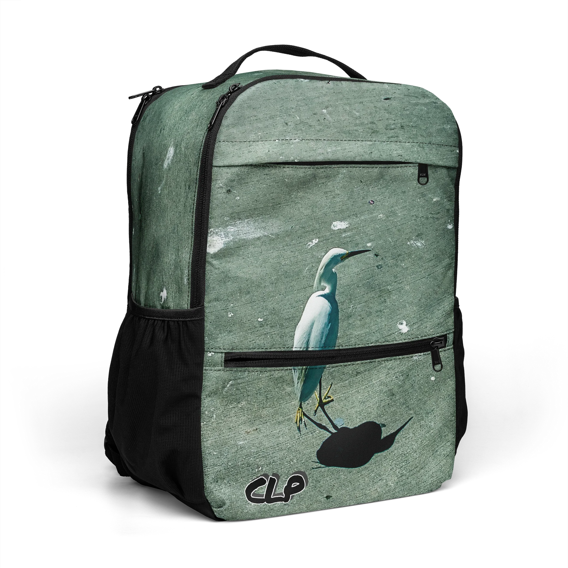 Snowy Egret Laptop Backpack product image (7)