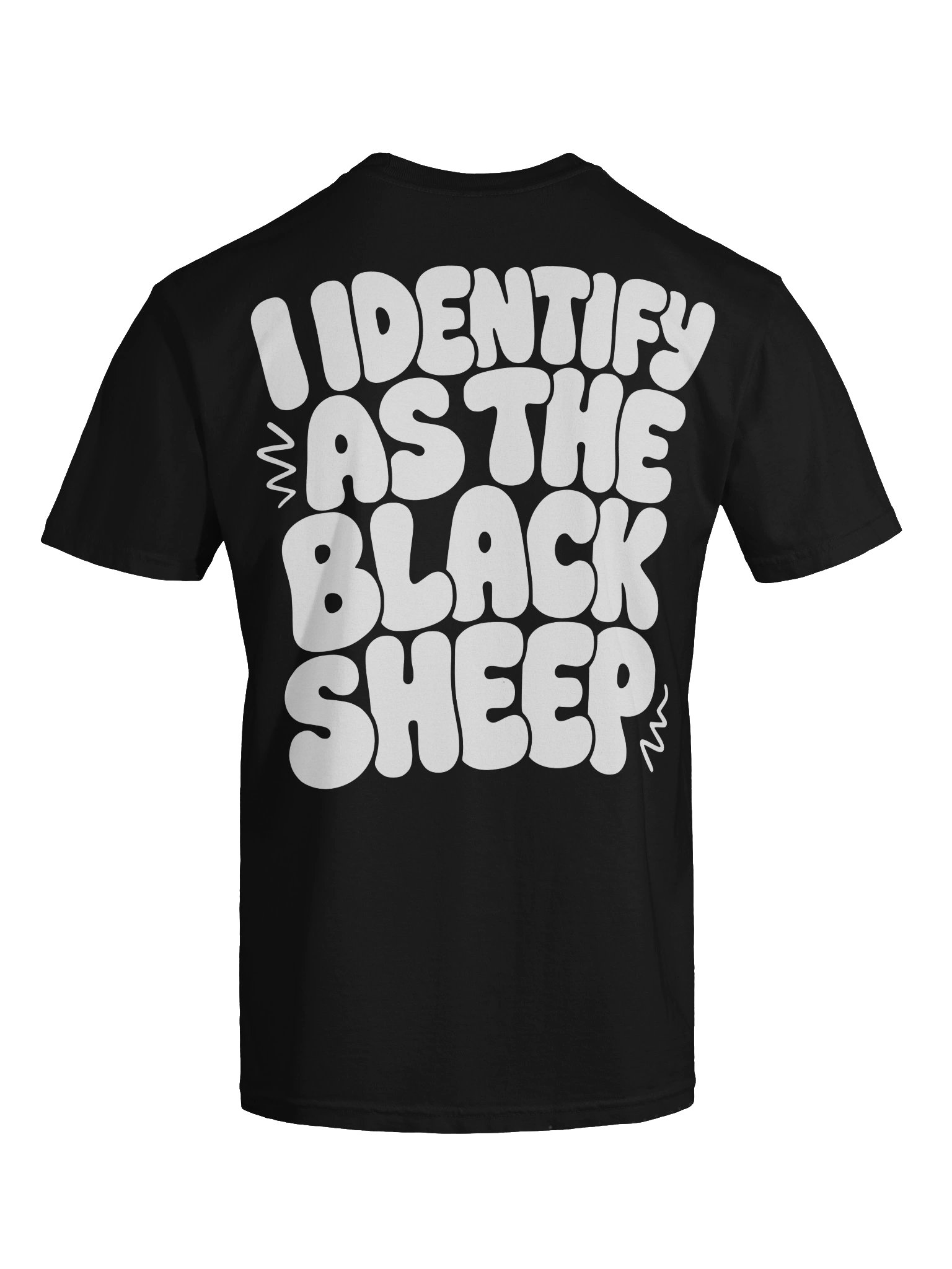 I Identify as the Black Sheep Tee (Front and Back Print) product image (63)