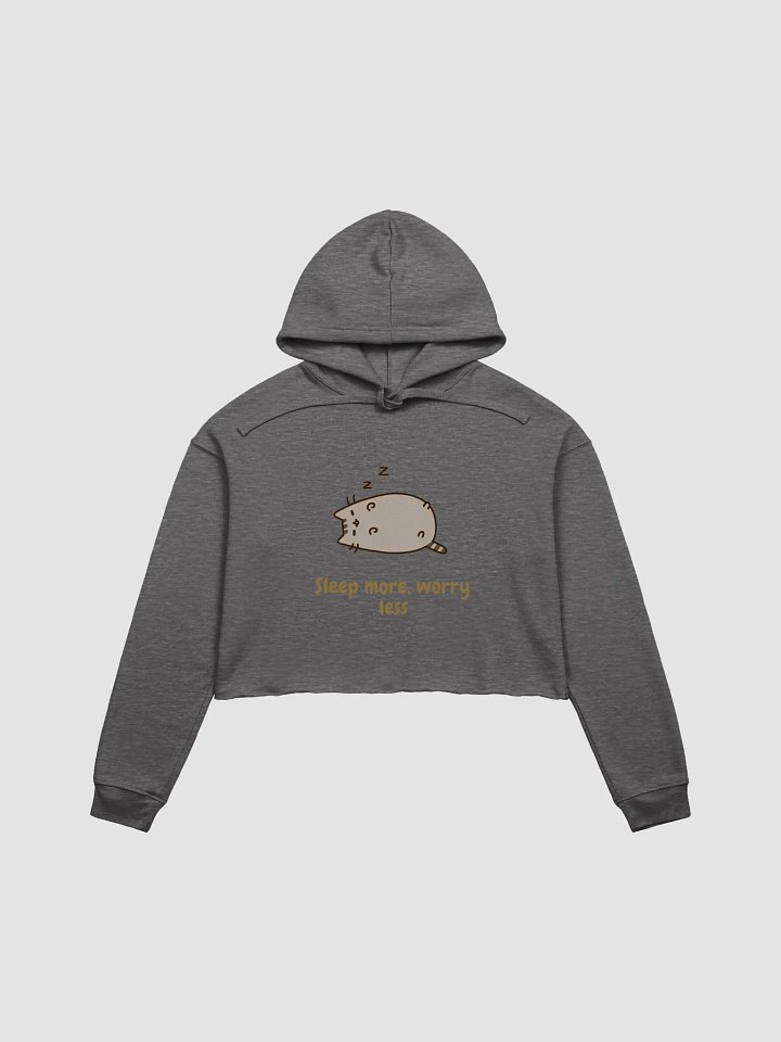 Zzz Cat Sleep More Crop Hoodie product image (5)