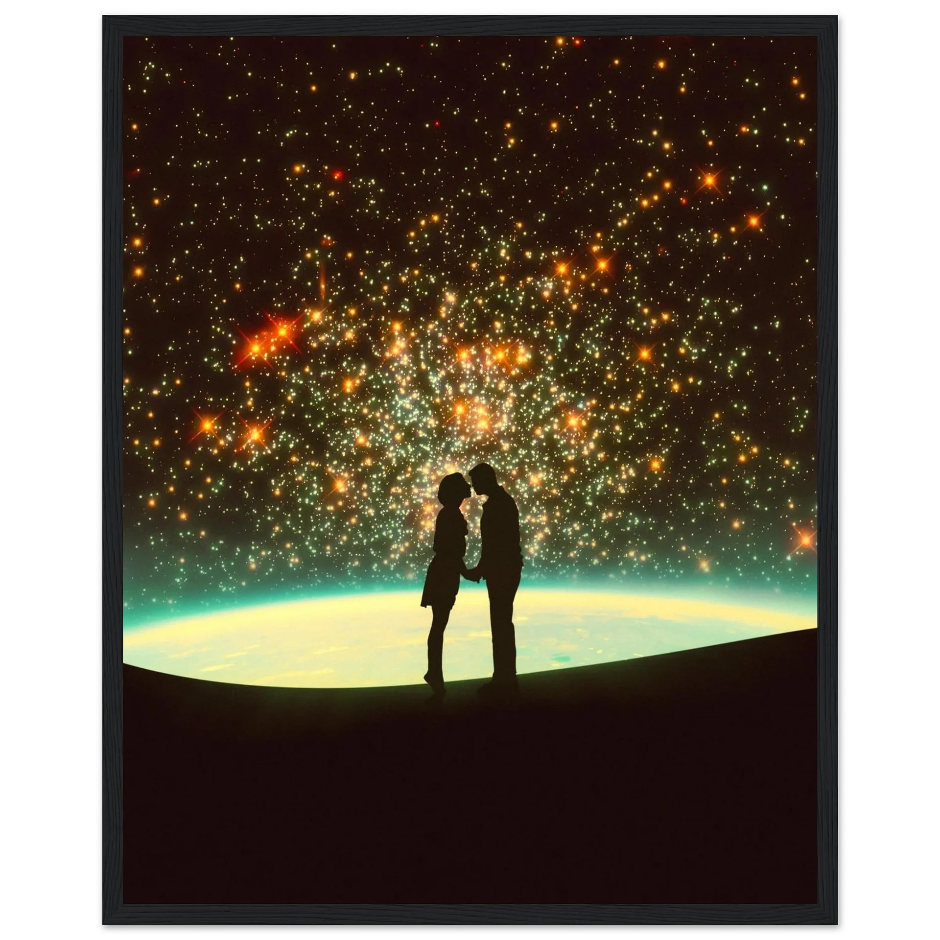 A Cosmic Kiss Wall Art