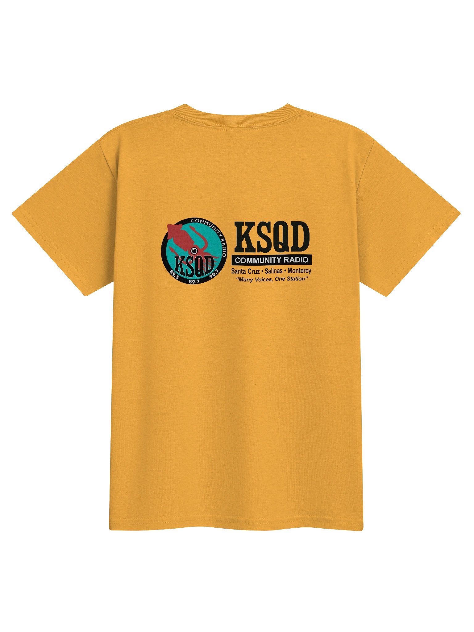 KSQD “Soundwave Squid” Youth Performance T-Shirt (Remix Edition) product image (4)