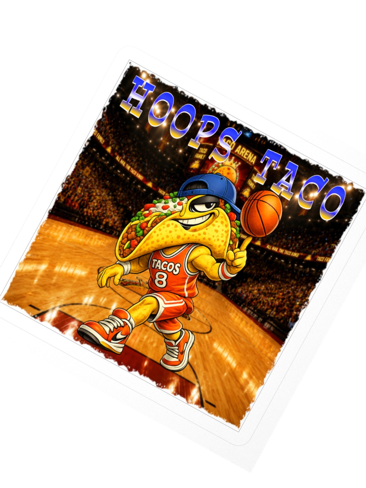 Hoops Taco Basketball Sticker - The Taco family product image (4)