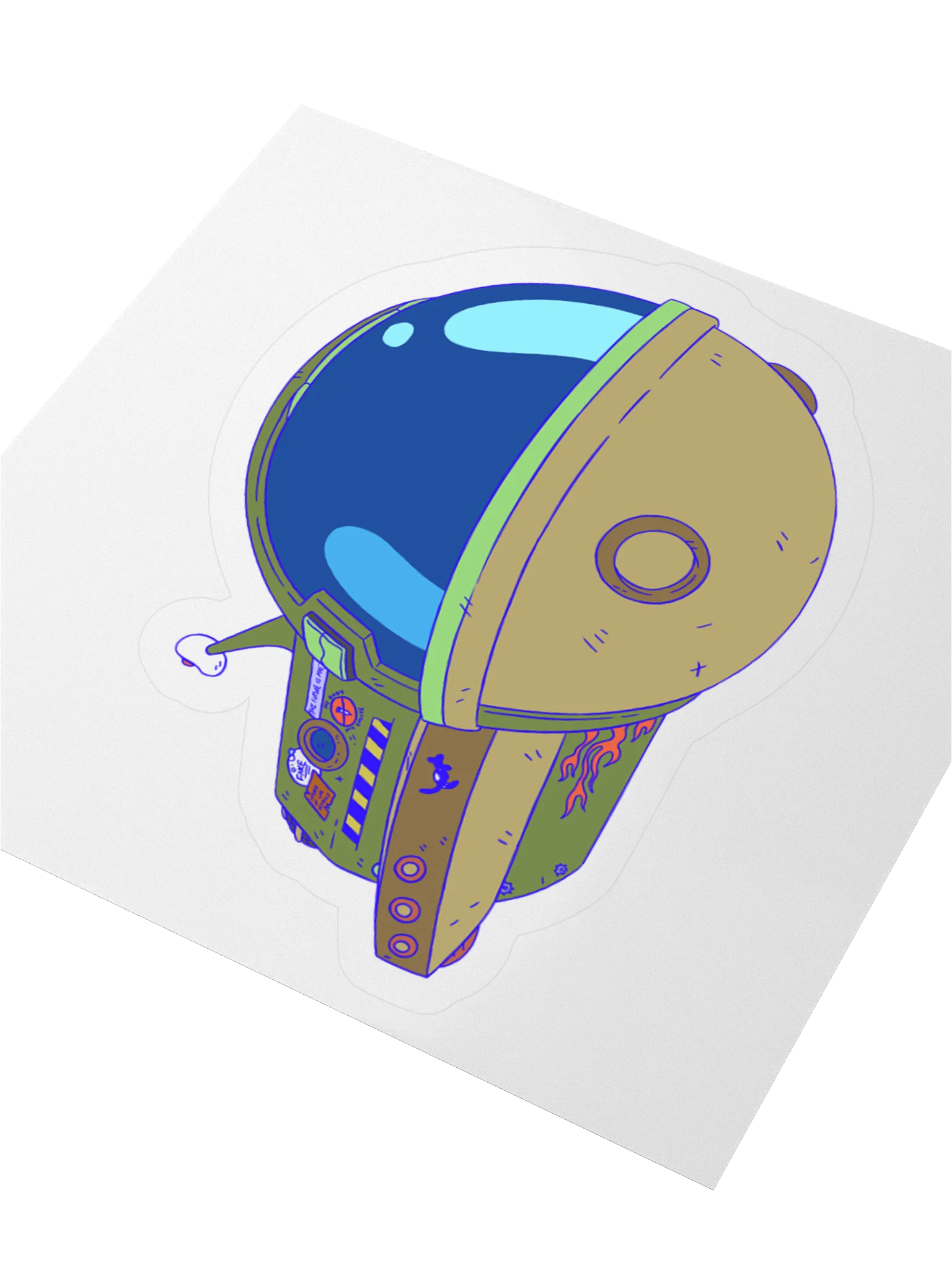 Problematic Spaceship Sticker product image (3)