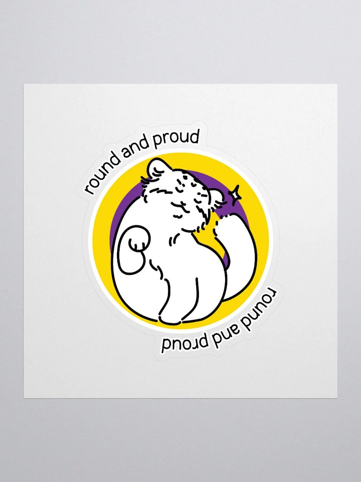 Round and Proud Manul Intersex Version - Sticker product image (2)